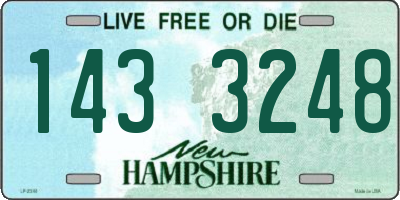 NH license plate 1433248