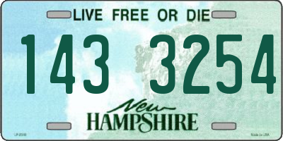 NH license plate 1433254