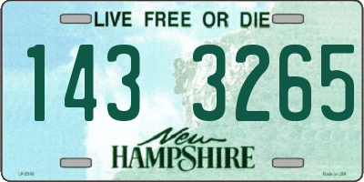 NH license plate 1433265