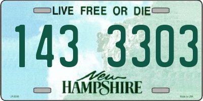 NH license plate 1433303