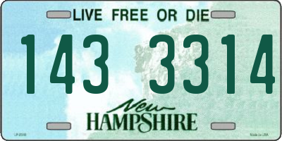 NH license plate 1433314