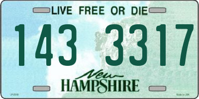 NH license plate 1433317
