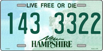 NH license plate 1433322
