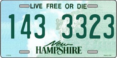 NH license plate 1433323