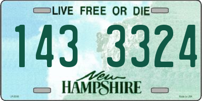 NH license plate 1433324