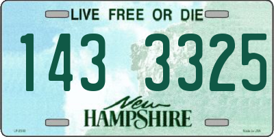 NH license plate 1433325