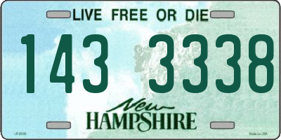 NH license plate 1433338