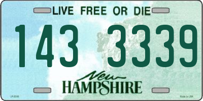 NH license plate 1433339