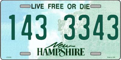 NH license plate 1433343