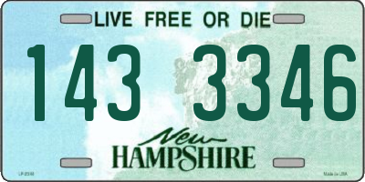 NH license plate 1433346