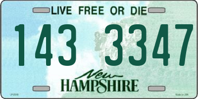 NH license plate 1433347