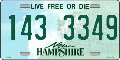 NH license plate 1433349
