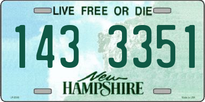 NH license plate 1433351