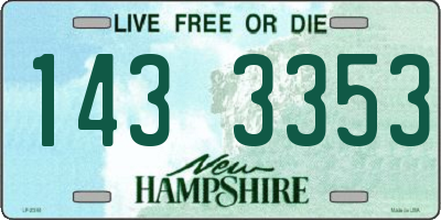NH license plate 1433353
