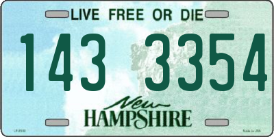 NH license plate 1433354