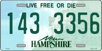 NH license plate 1433356