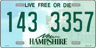 NH license plate 1433357