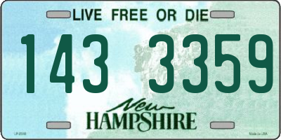 NH license plate 1433359