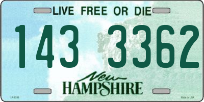 NH license plate 1433362