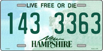 NH license plate 1433363