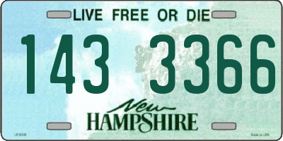 NH license plate 1433366