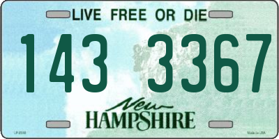 NH license plate 1433367