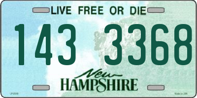 NH license plate 1433368