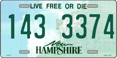 NH license plate 1433374