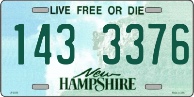 NH license plate 1433376