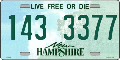NH license plate 1433377