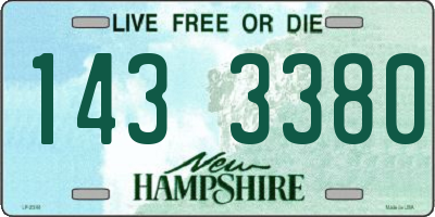 NH license plate 1433380