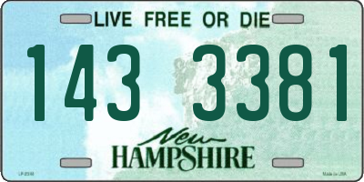 NH license plate 1433381