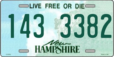 NH license plate 1433382