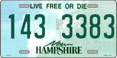 NH license plate 1433383