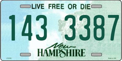 NH license plate 1433387