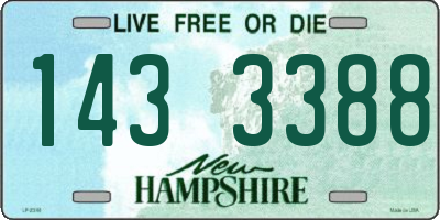 NH license plate 1433388