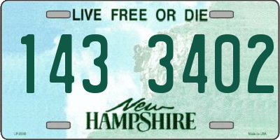 NH license plate 1433402