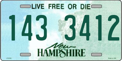 NH license plate 1433412