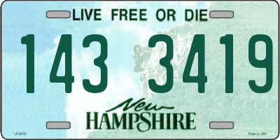 NH license plate 1433419
