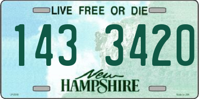 NH license plate 1433420