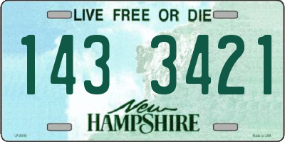 NH license plate 1433421