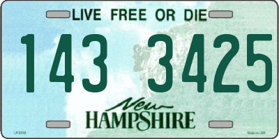 NH license plate 1433425