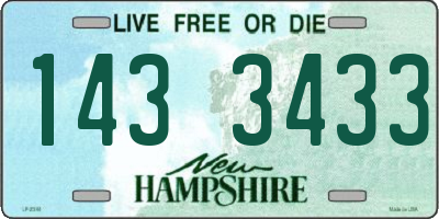 NH license plate 1433433