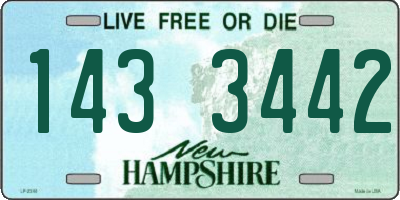 NH license plate 1433442