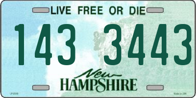 NH license plate 1433443