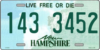NH license plate 1433452