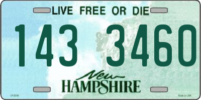 NH license plate 1433460