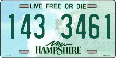 NH license plate 1433461