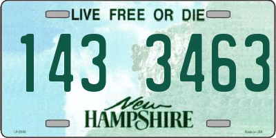NH license plate 1433463