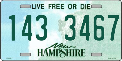 NH license plate 1433467